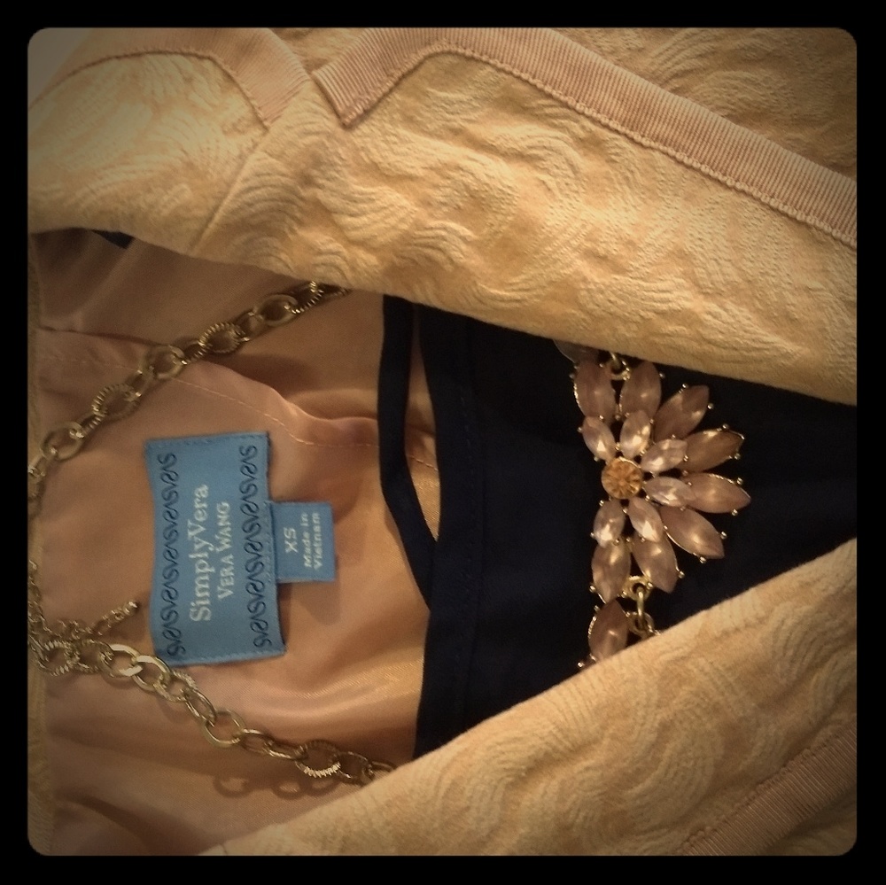 Petal Pink Vera Wang Tapestry Blazer